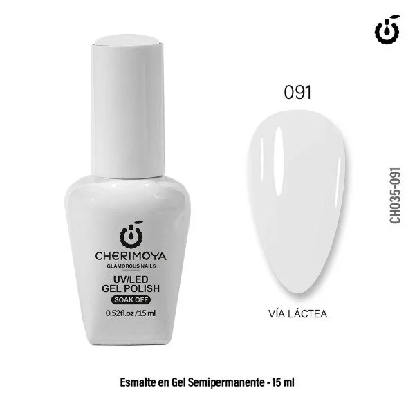 Esmalte Semipermanente #062 (vialactea blanco) - Cherimoya