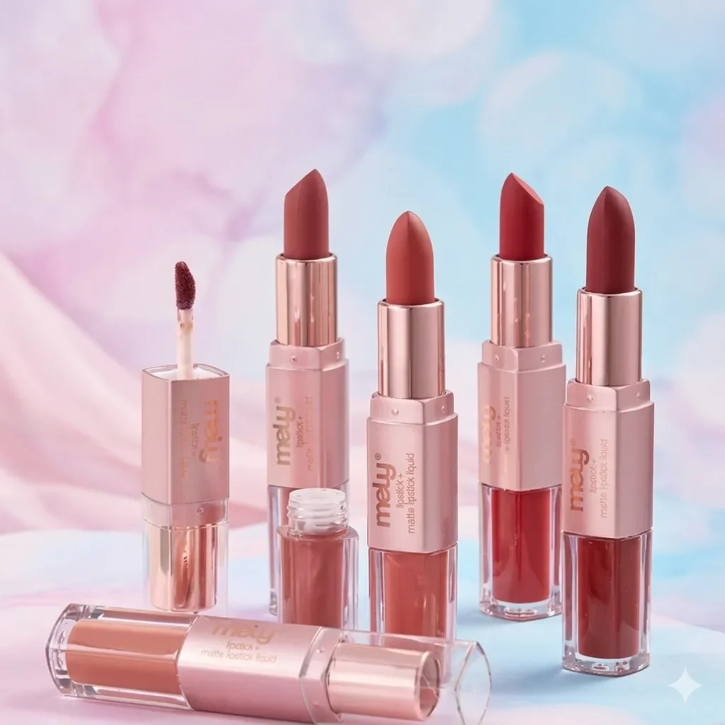 Labial doble líquido + barra Mely