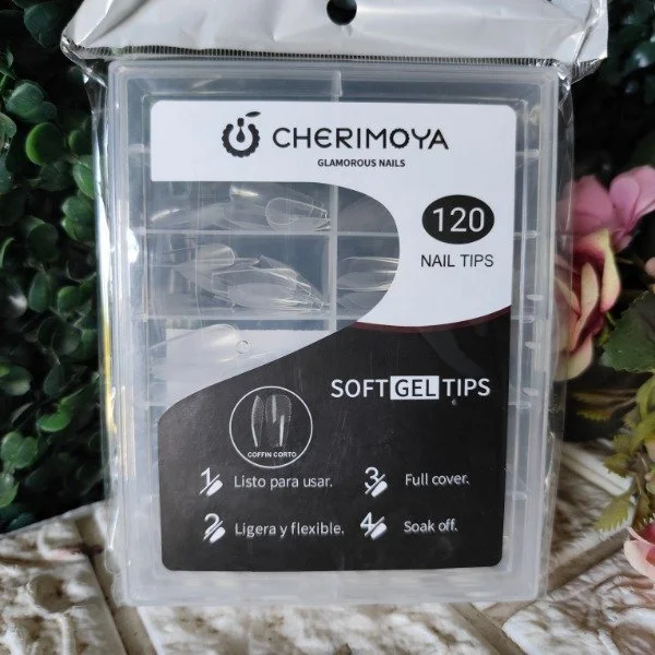 TIPS DE UÑAS X100 COFFIN - CHERIMOYA