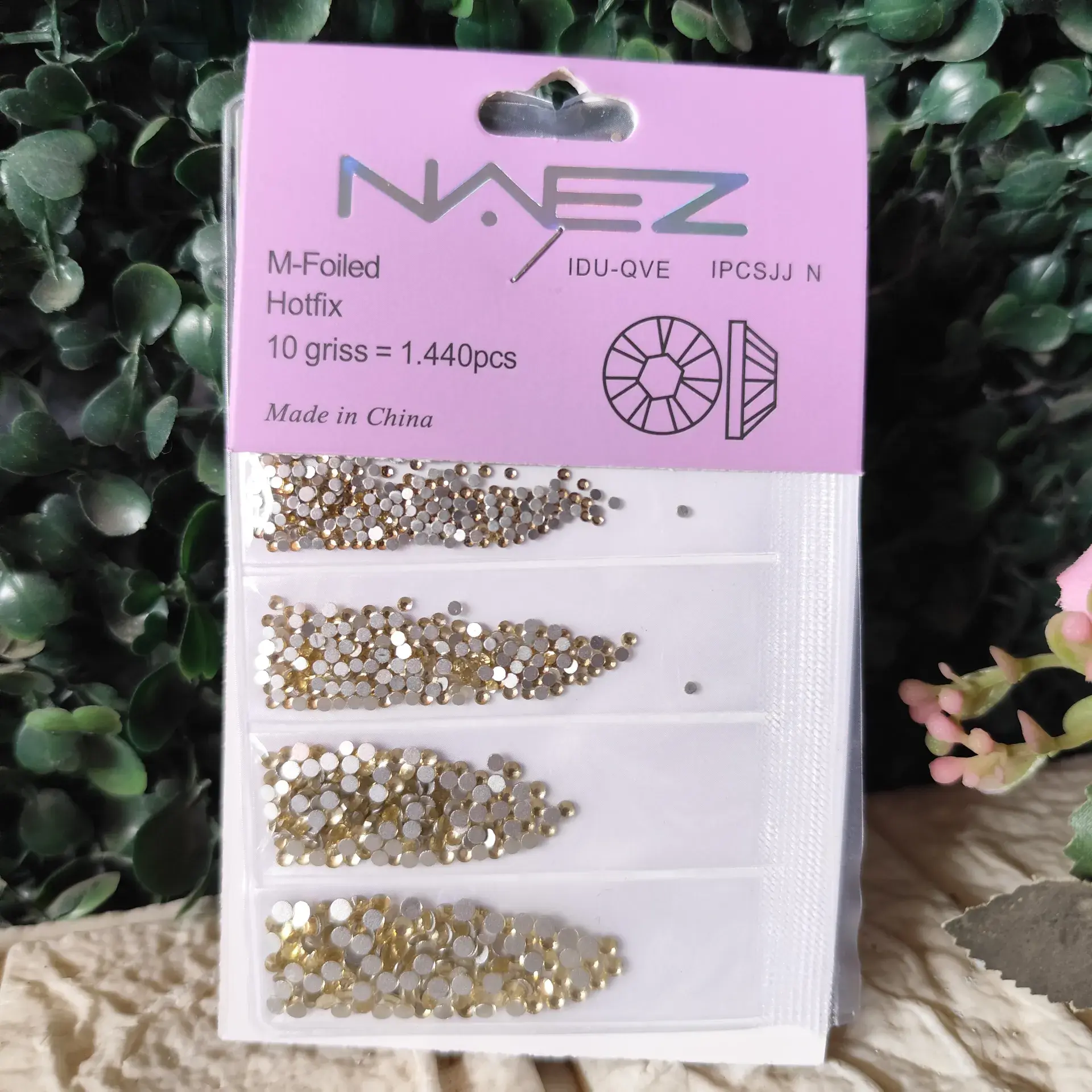DECO - STRAS MIX dorado - naez