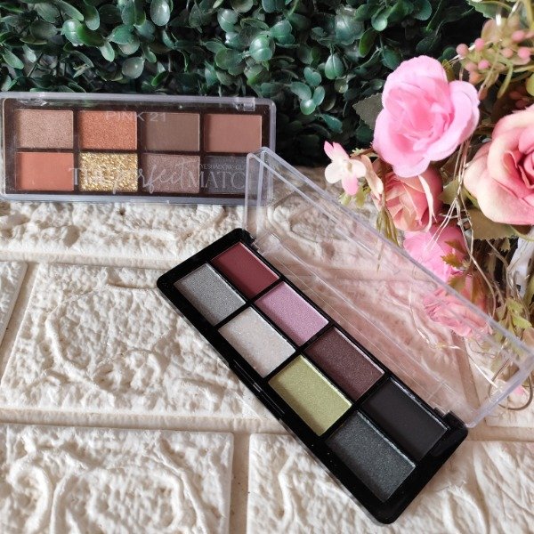 PALETA DE SOMBRAS X7 + GLITTER PINK 21