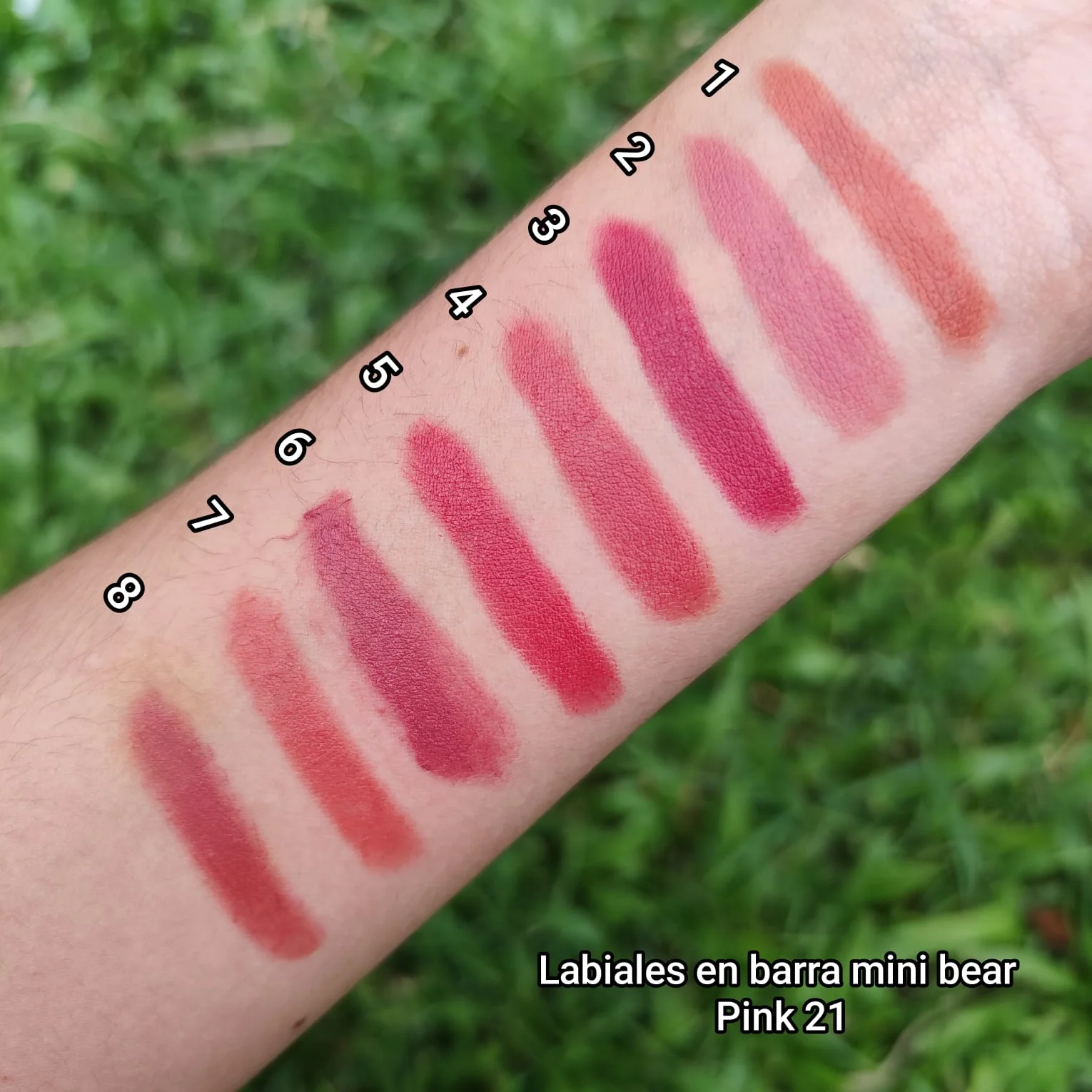 Labiales en barra mini bear Pink 21