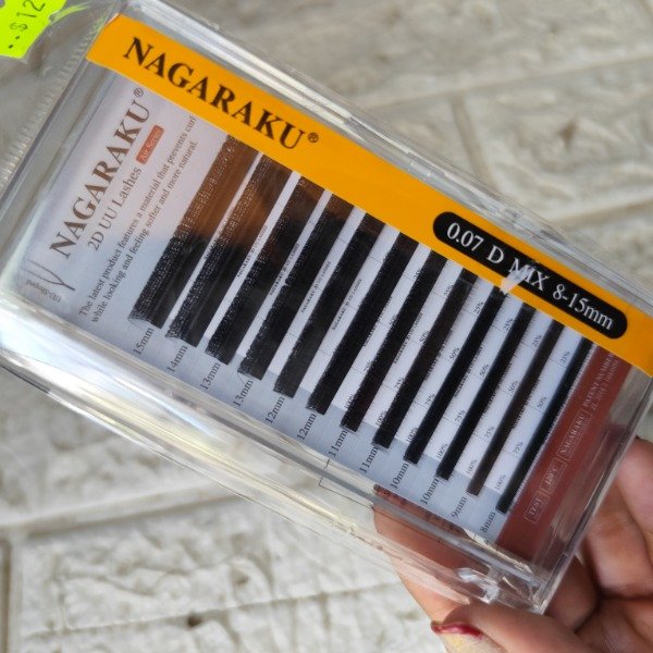 Extensiones Tecnológicas Nagaraku 2D UU 0.07 D mix 8-15mm